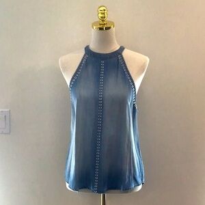 Bella Dahl tencel embroidered top